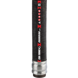 Guardian Fabric Discharge Hose - Flex Bond Fabric Discharge Hose | ID: DN76/3" | OAL: 14' | Hevi-Duty™ (1 End)