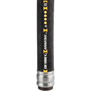 Advantage Wire 1450 Discharge Hose - Steel Bond Wire 1250 Discharge Hose | ID: DN127/5" | OAL: 5.5' | Hevi-Duty™ (2 Ends)