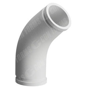 Advantage CCI Boom Elbow - Advantage Boom Elbow | ID: DN125/4.8" | BA: 45.00° | Metric | Tan: 5.6" / 5.6"