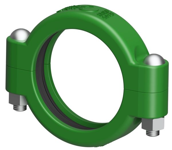 Two-Bolt Coupling/Clamp - Coupling/Clamp | Two-Bolt | ID: 5" | HD | 220 Bar | w/ gasket | Green